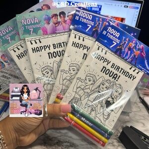 Birthday Coloring Set - Multicolor